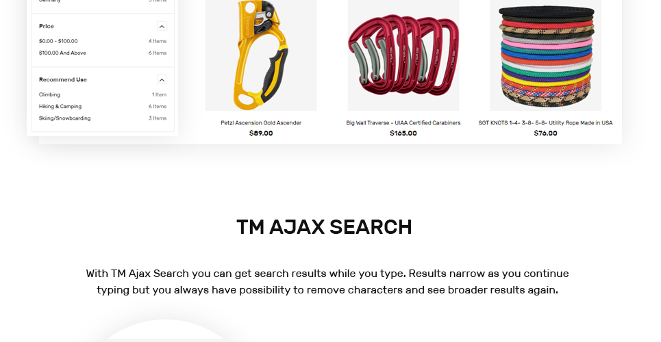 climber's gear magento theme