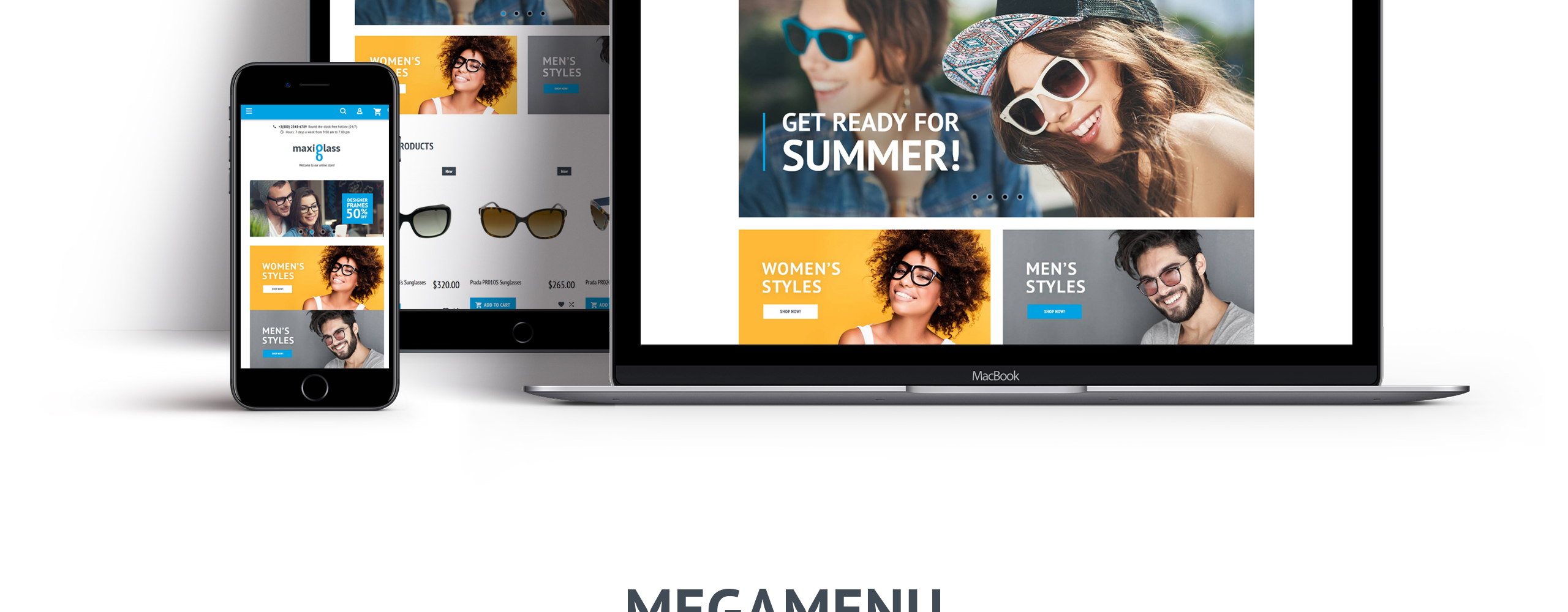 тема оптометрического магазина magento