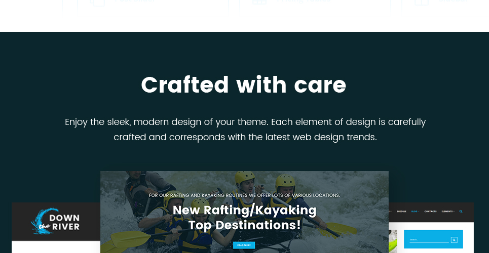 рафтинг и каякинг wordpress тема