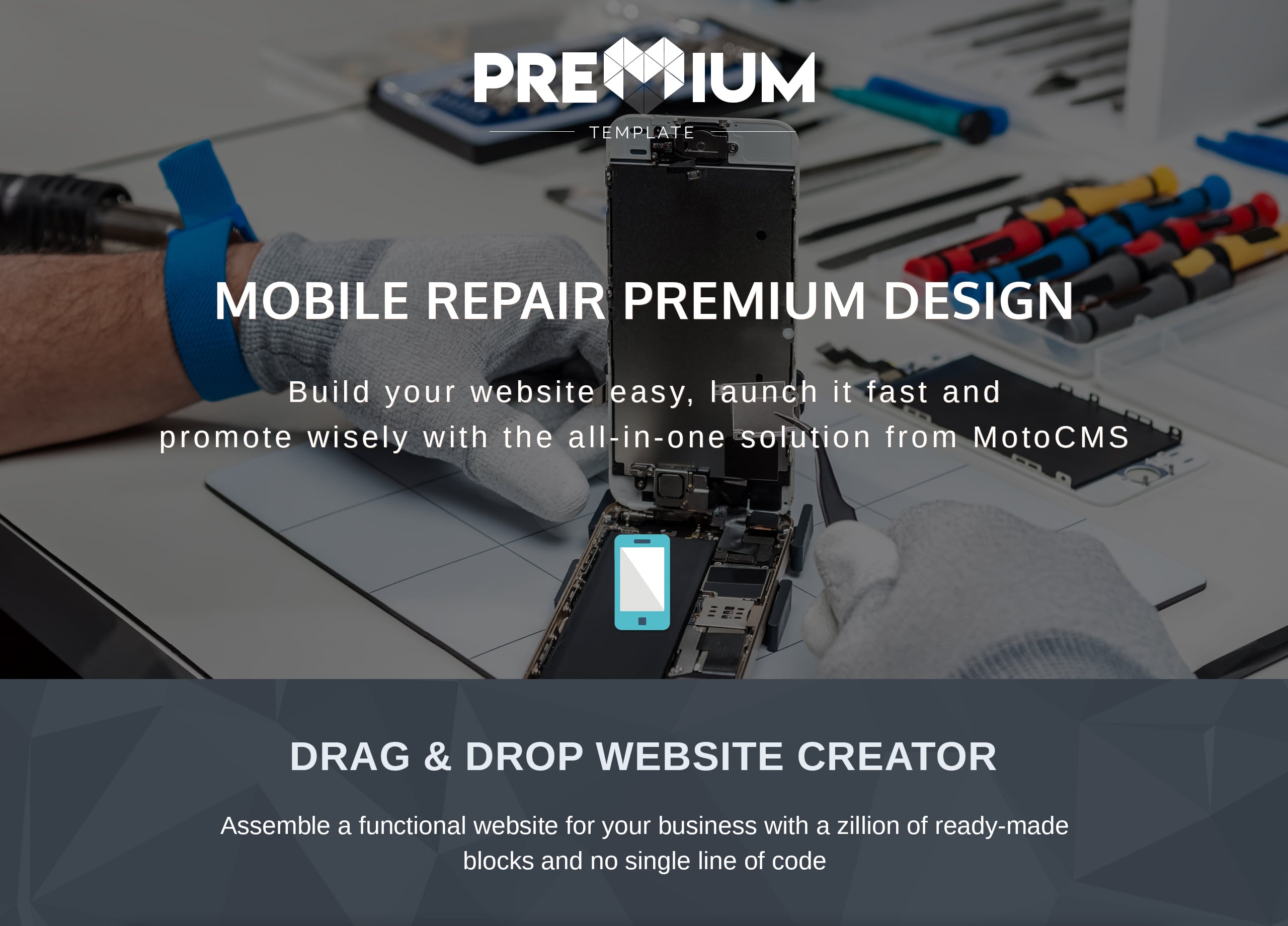 мобильные ремонтные услуги moto cms 3 шаблон