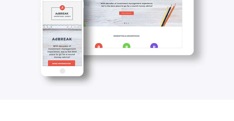 рекламная компания wordpress тема