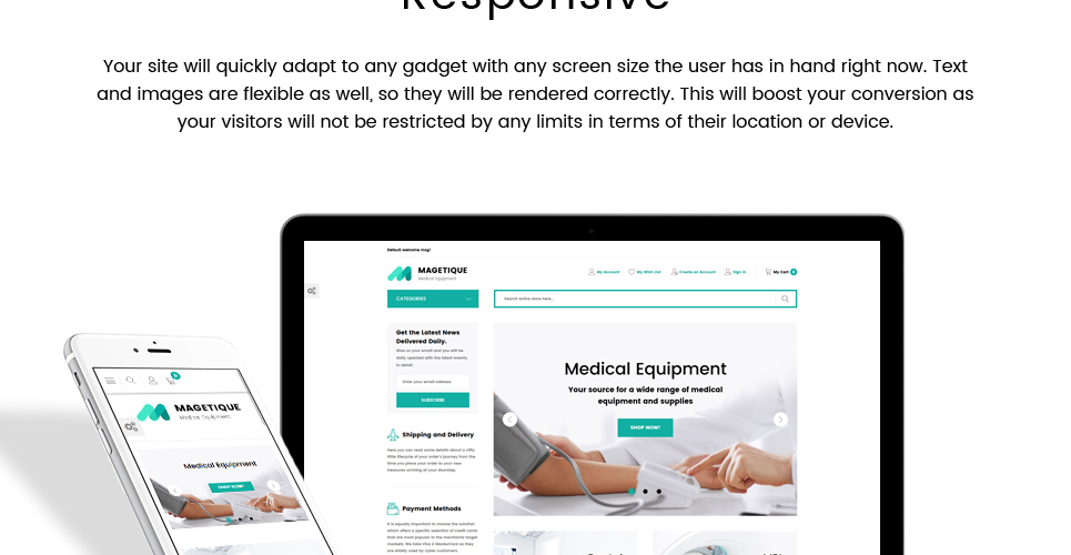 медицинское оборудование magento theme