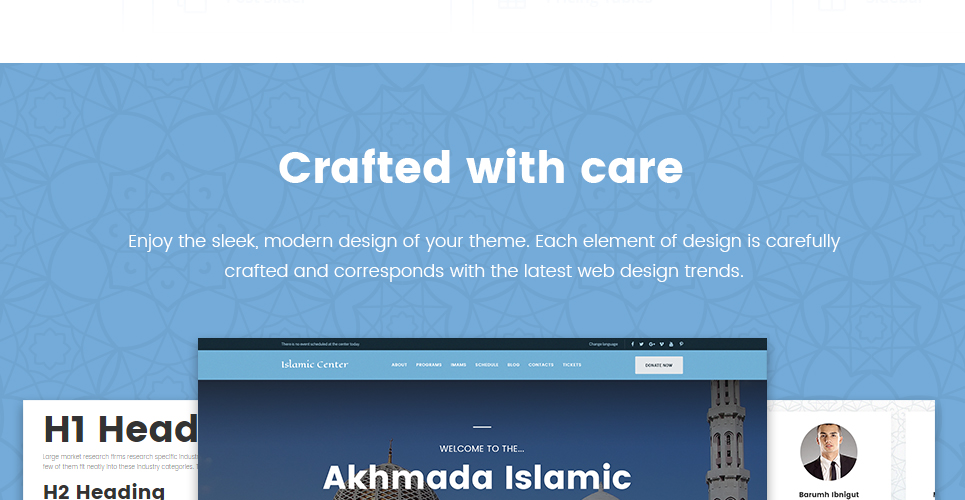 тема wordpress исламский центр