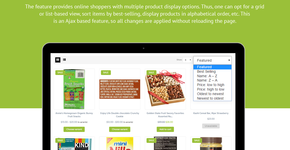 продовольственный магазин shopify тема