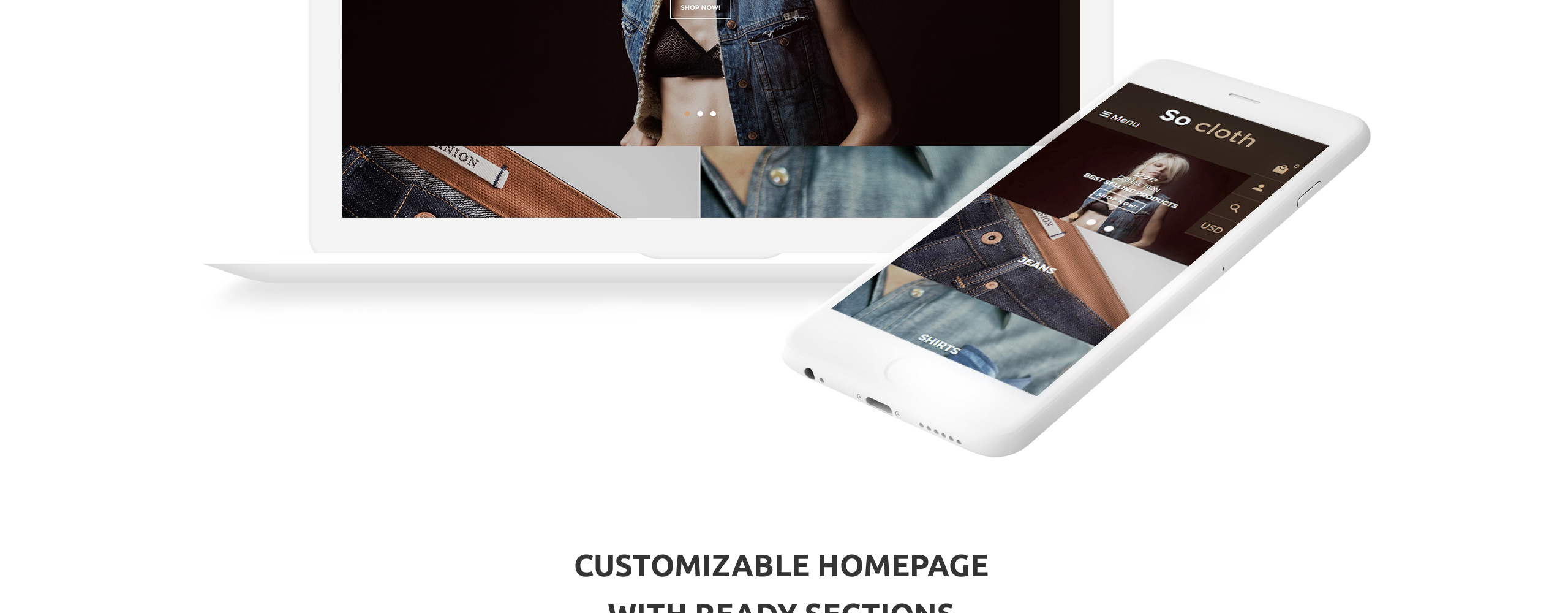 модный магазин отзывчивая тема shopify
