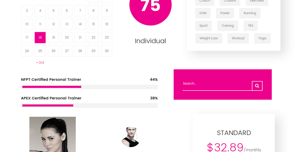 running club & coaching wordpress тема