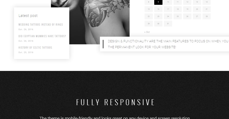 тату студия wordpress тема