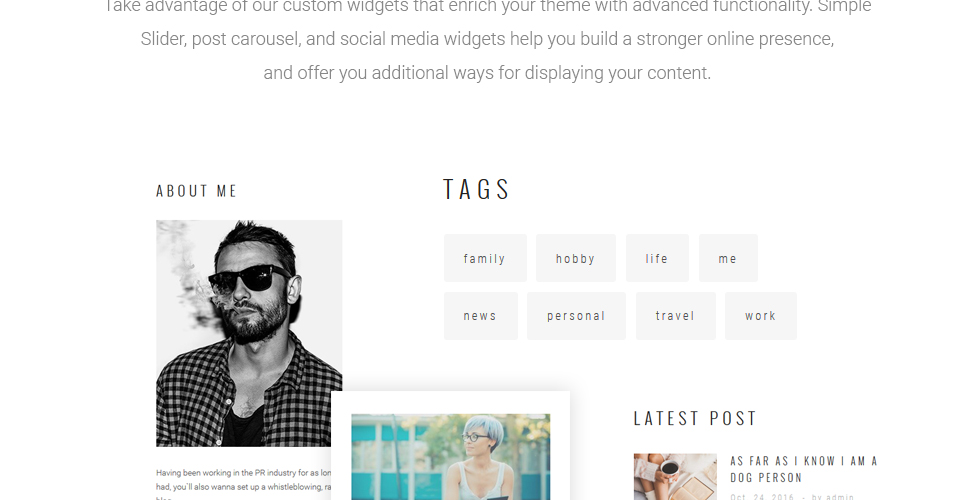личный блог wordpress тема