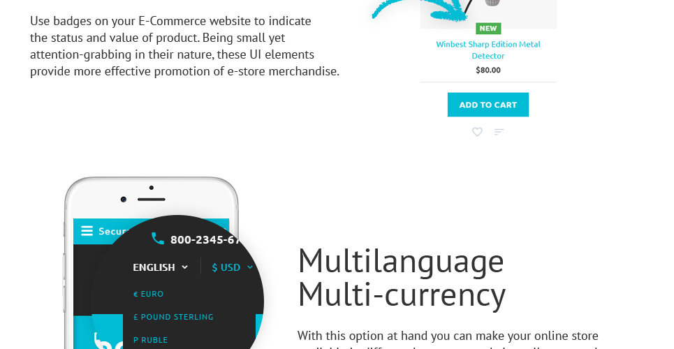 магазин охранного оборудования отзывчивый шаблон opencart