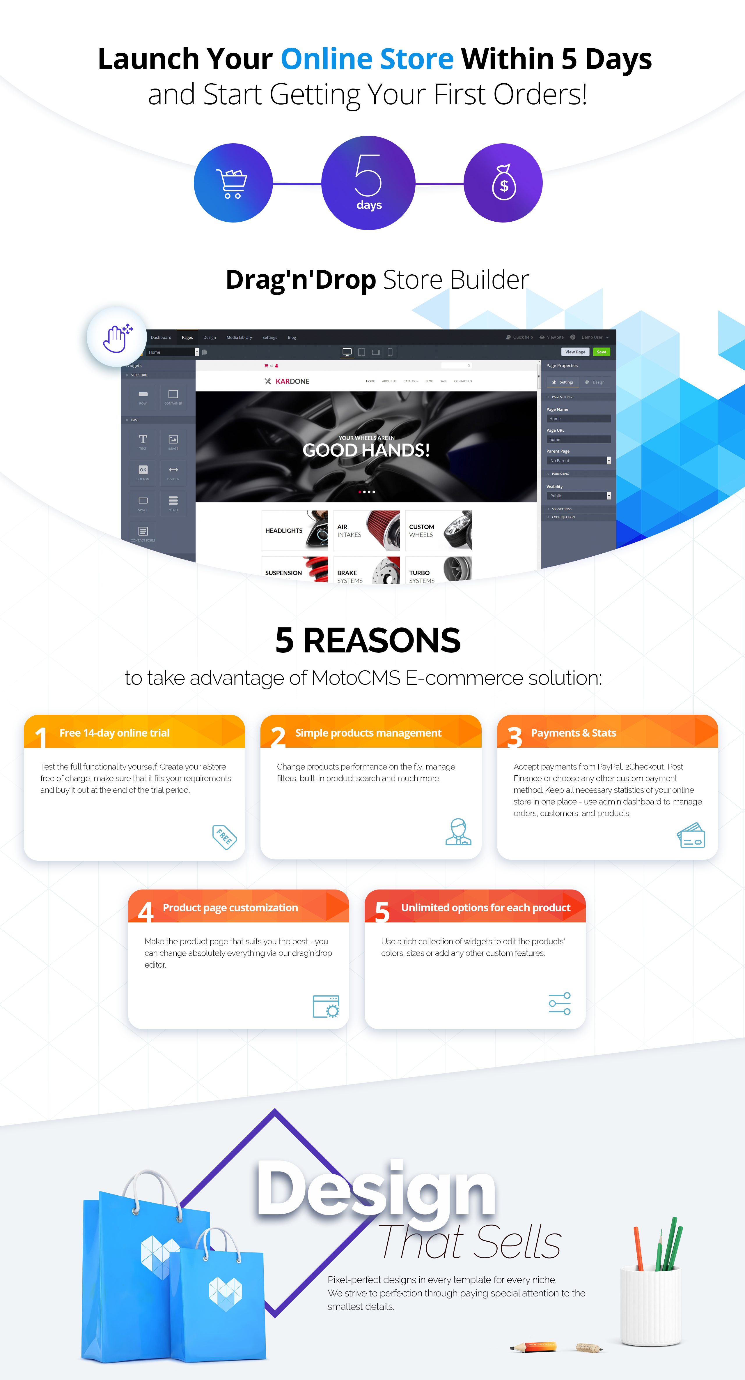 автозапчасти motocms шаблон электронной коммерции