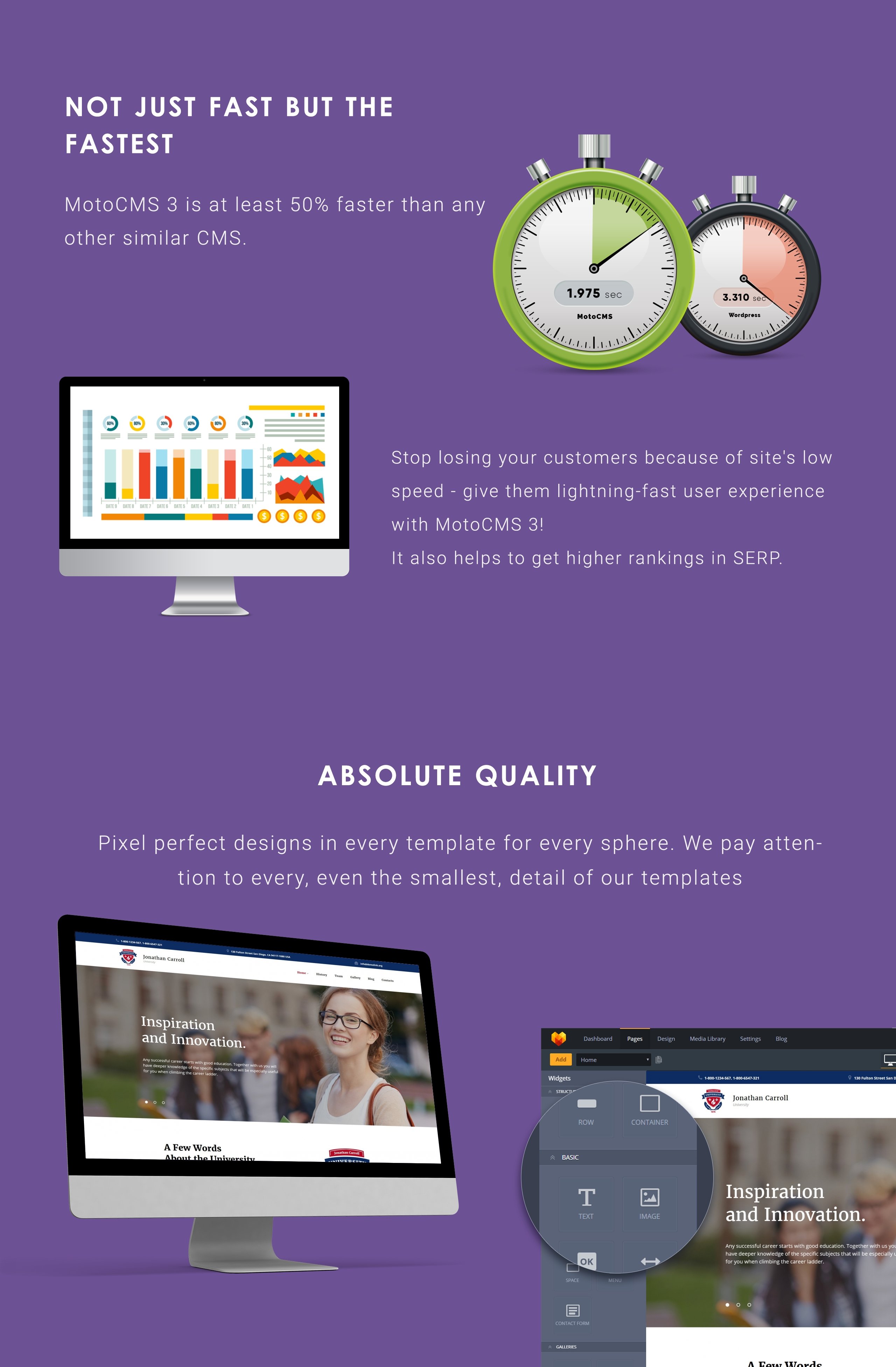 шаблон university moto cms 3