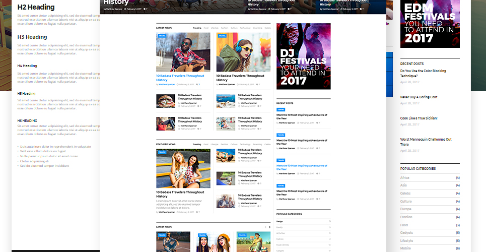 новостной журнал wordpress тема