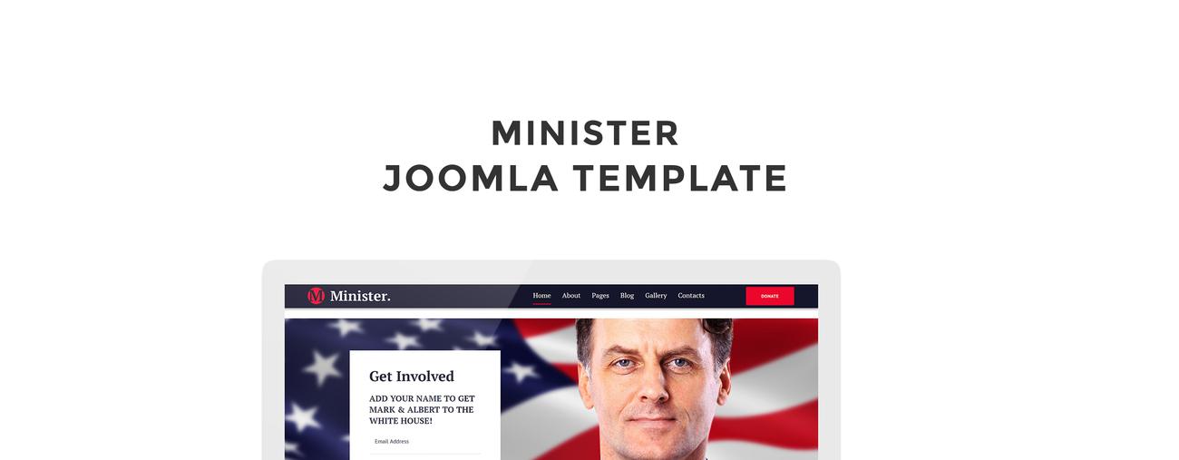политический кандидат отзывчивый шаблон joomla