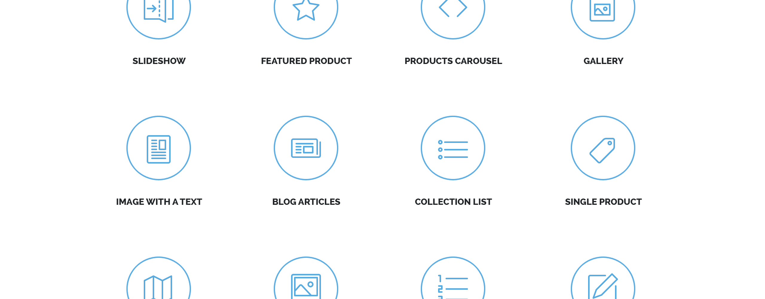 окно отзывчивой темы shopify