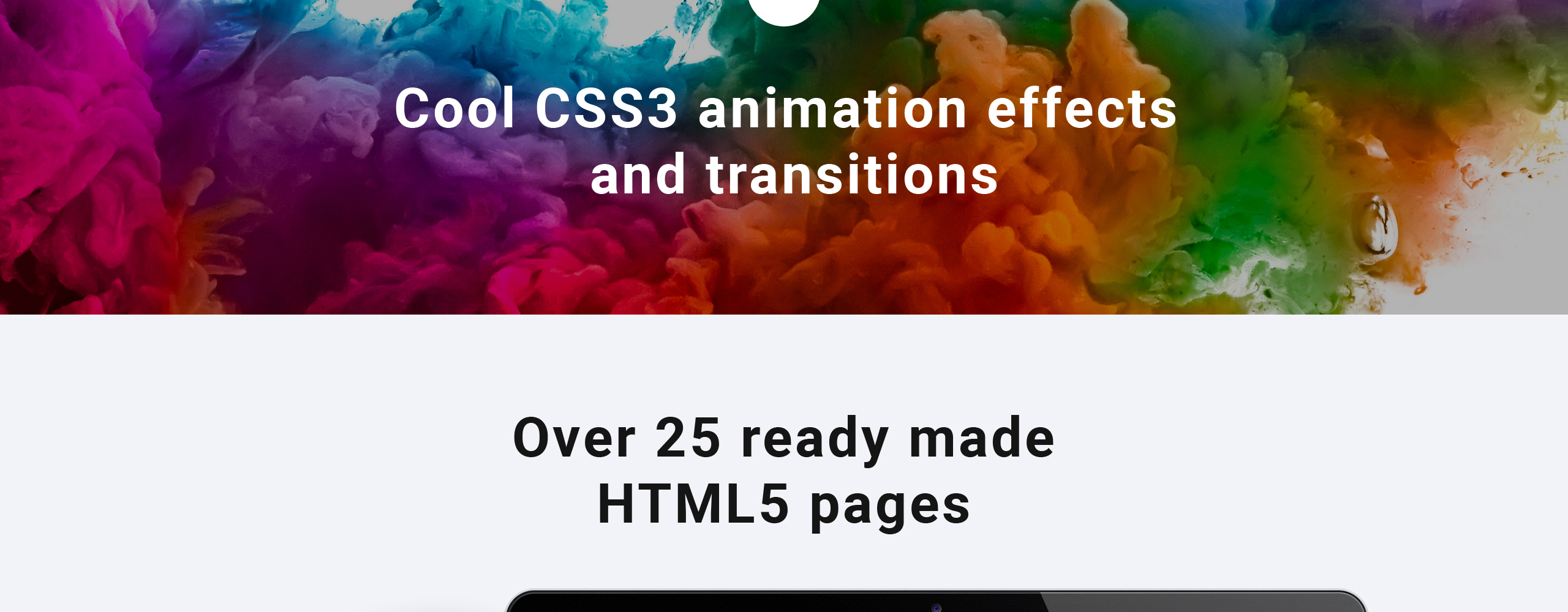 шаблон веб-сайта artist portfolio responsive html5