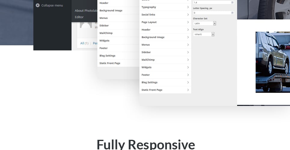 вытащите тему wordpress