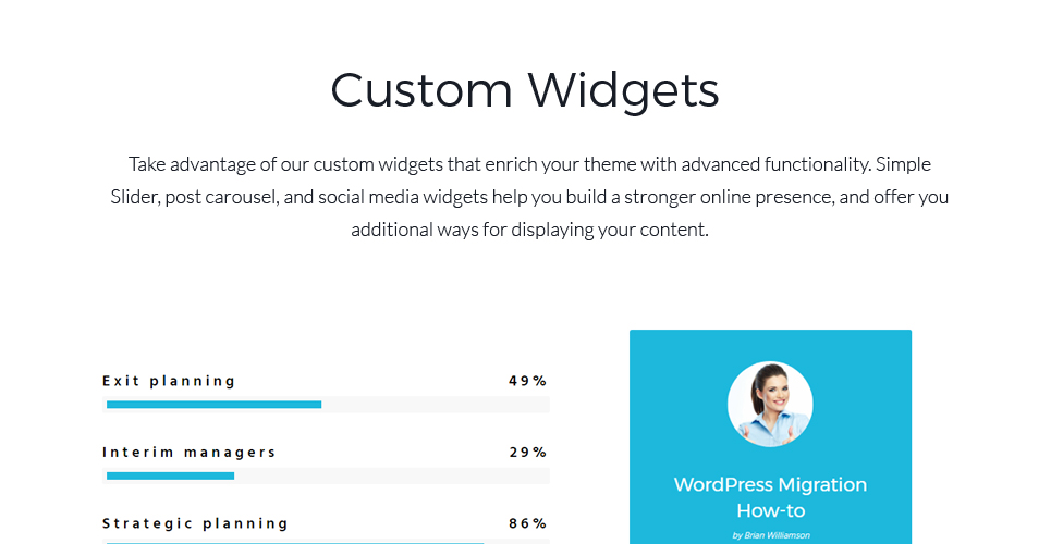 корпоративная тема wordpress inc