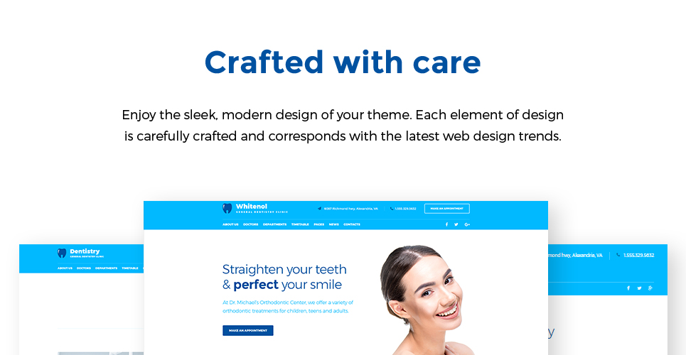 стоматология клиника отзывчивая тема wordpress