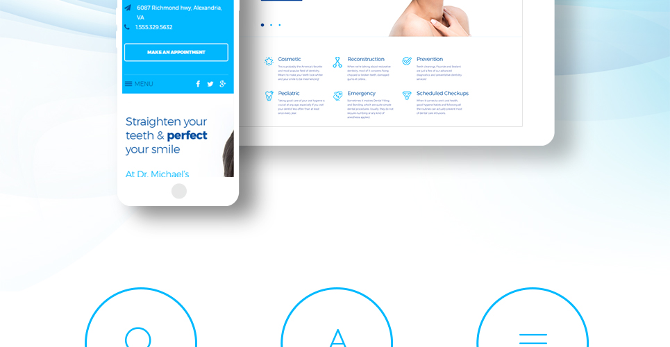 стоматология клиника отзывчивая тема wordpress
