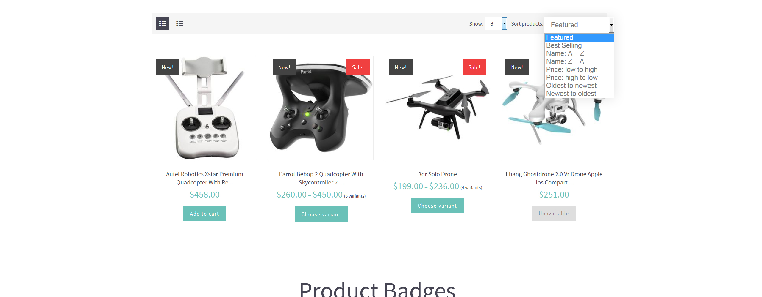 drone shop shopify тема