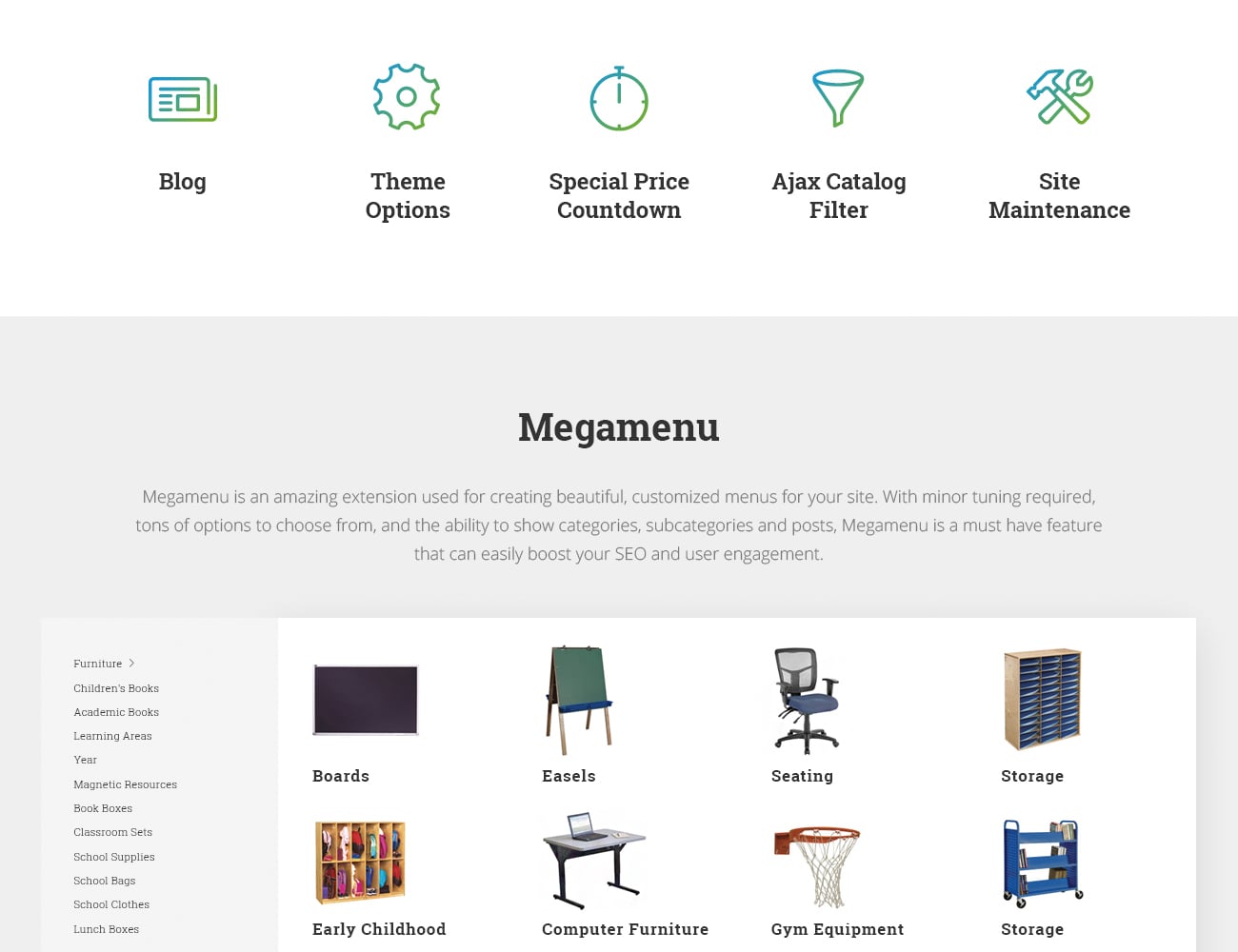 офисные и канцелярские принадлежности magento тема