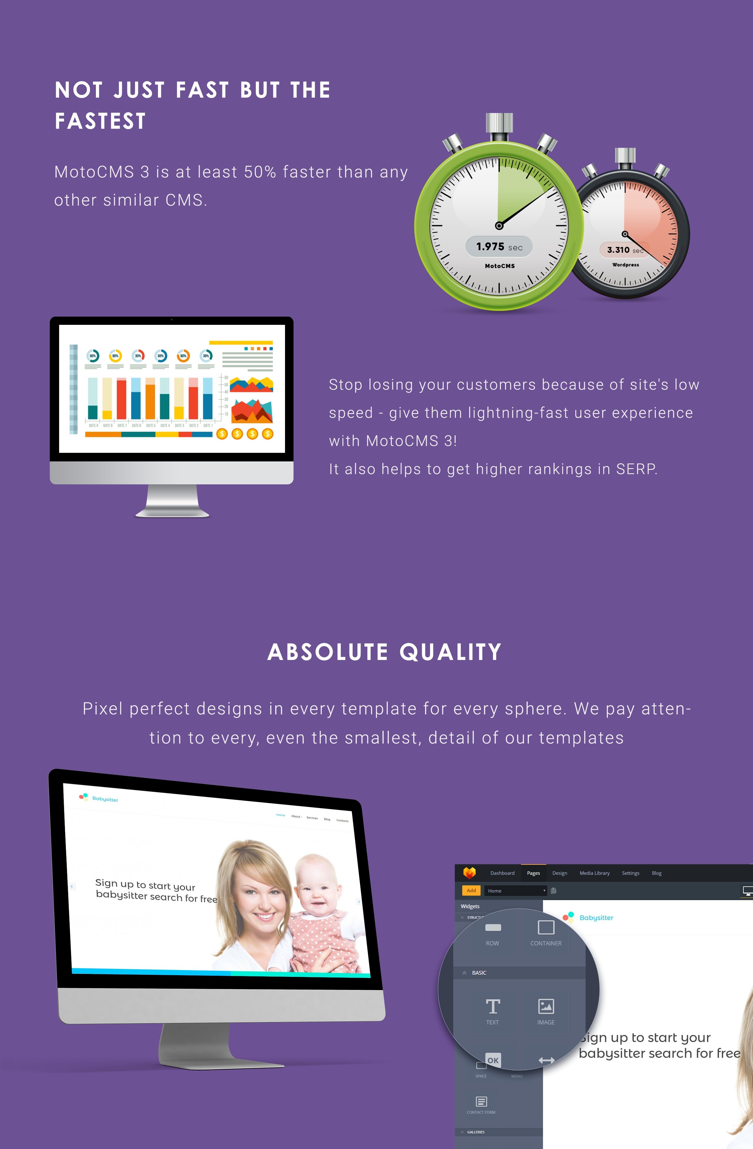 шаблон babysitter moto cms 3
