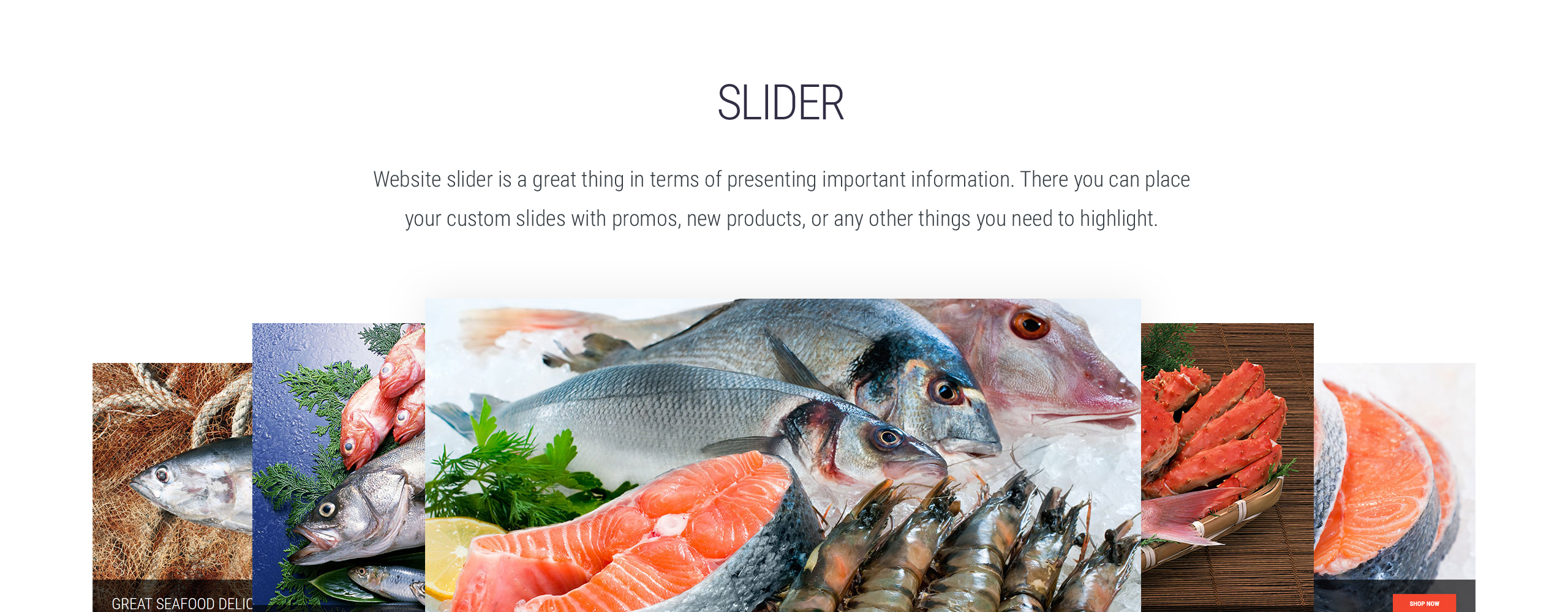 seafood restaurant отзывчивая тема shopify