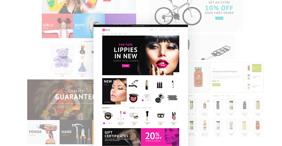 магазин косметики prestashop тема