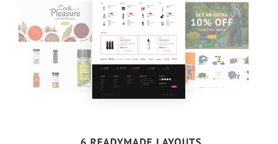 магазин косметики prestashop тема