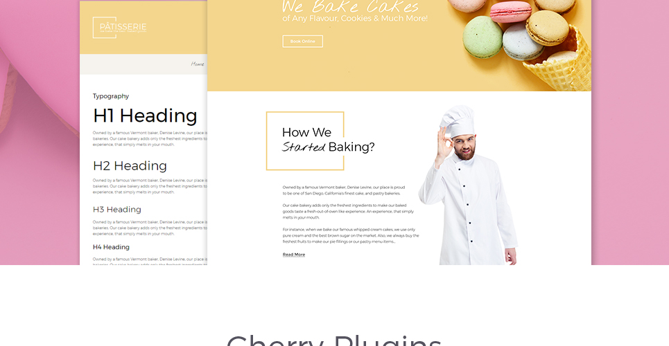 cakery отзывчивая тема wordpress