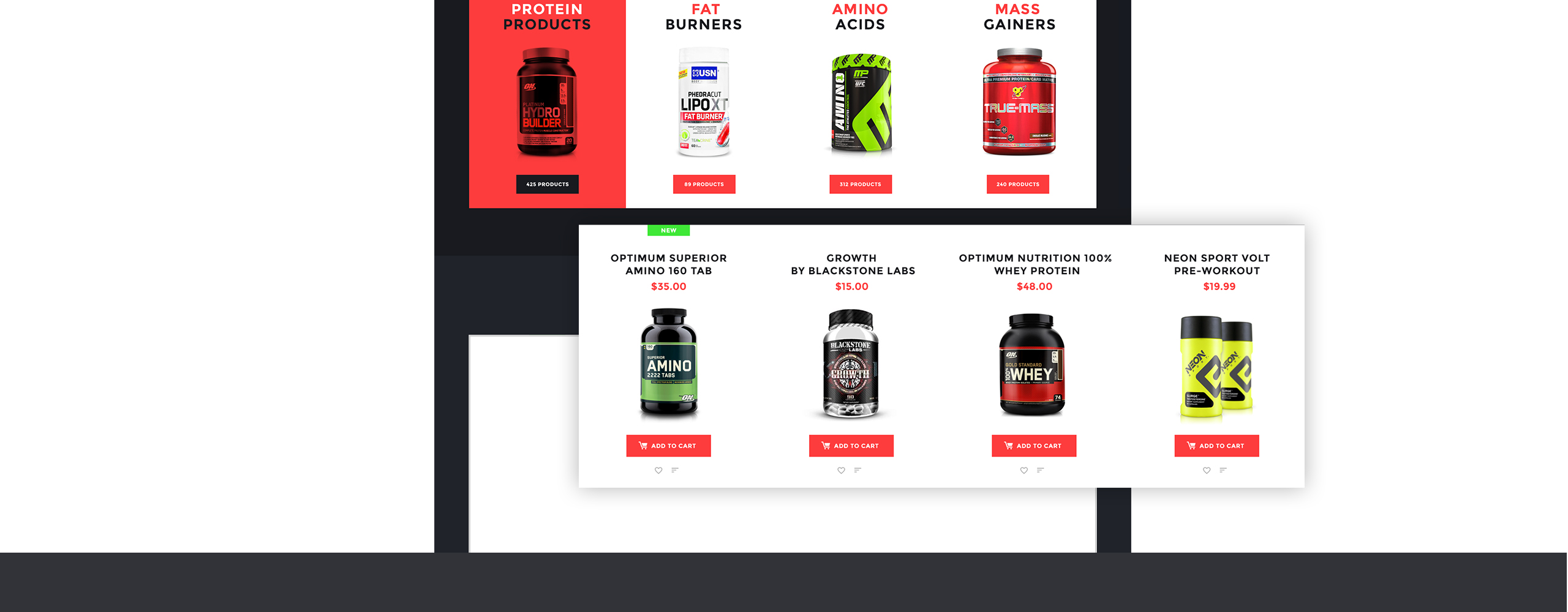 тема спортивного питания prestashop