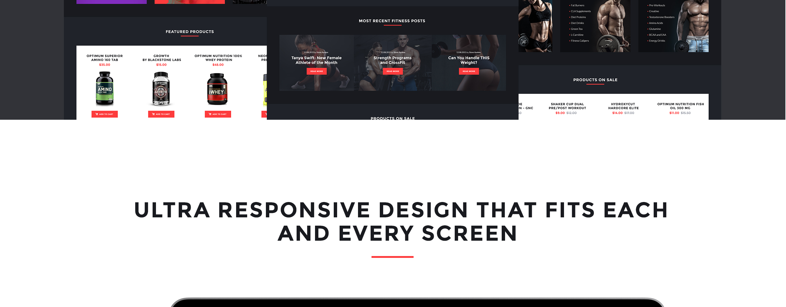тема спортивного питания prestashop