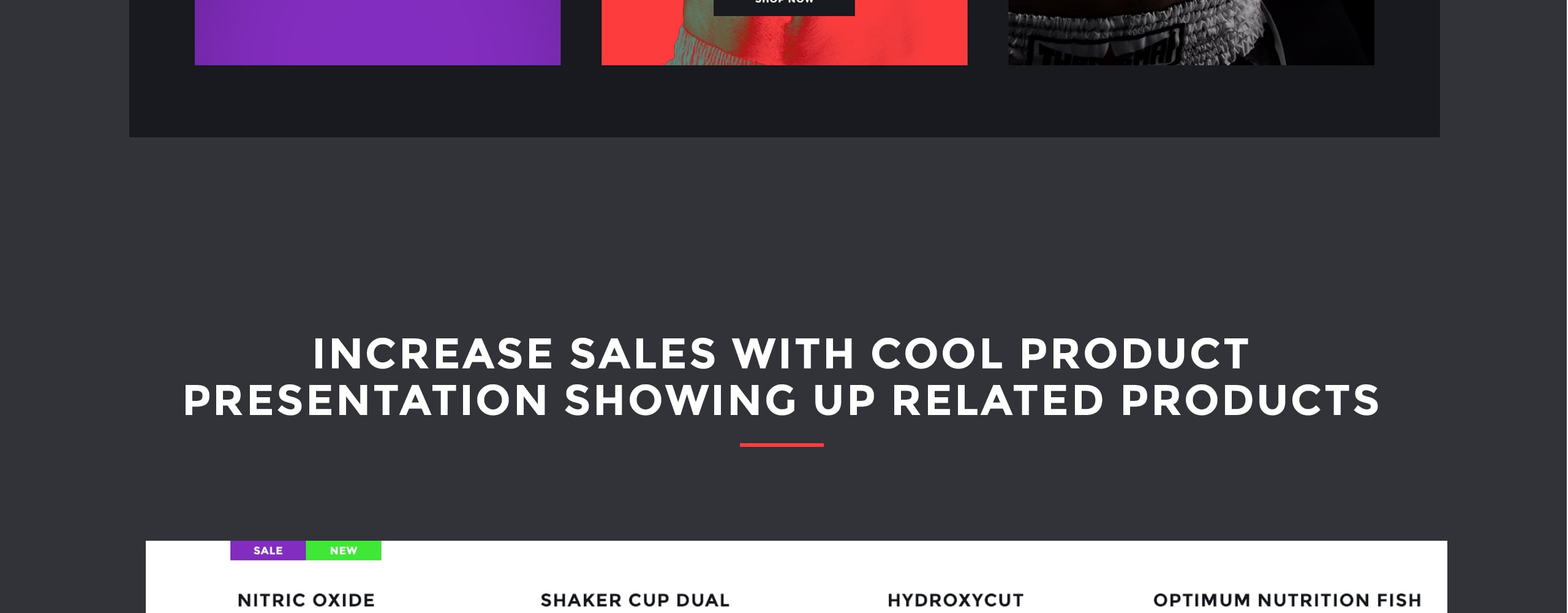 тема спортивного питания prestashop