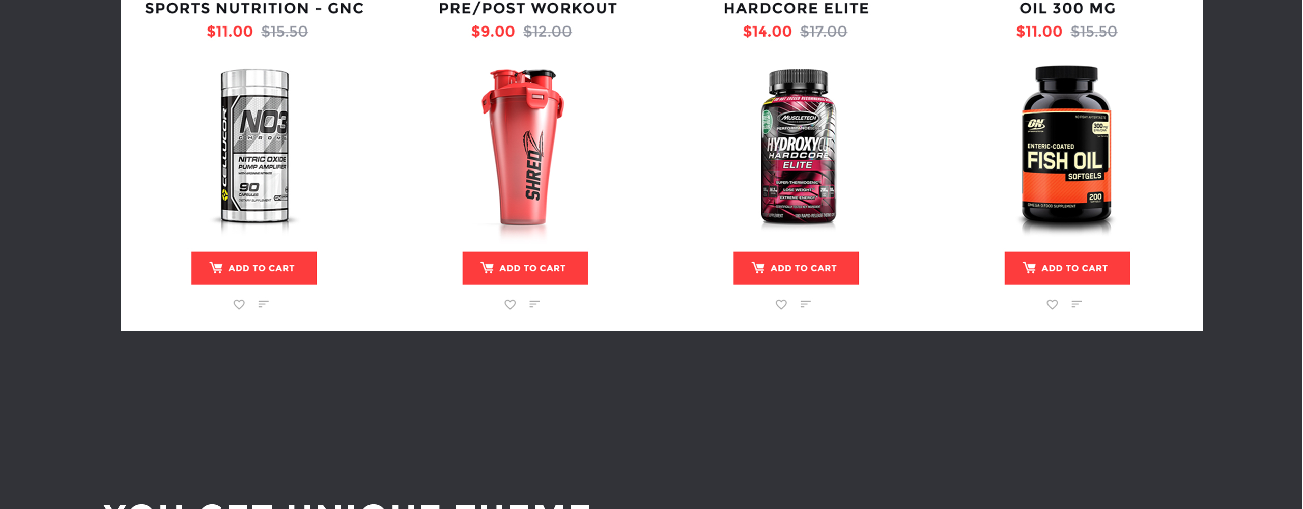 тема спортивного питания prestashop