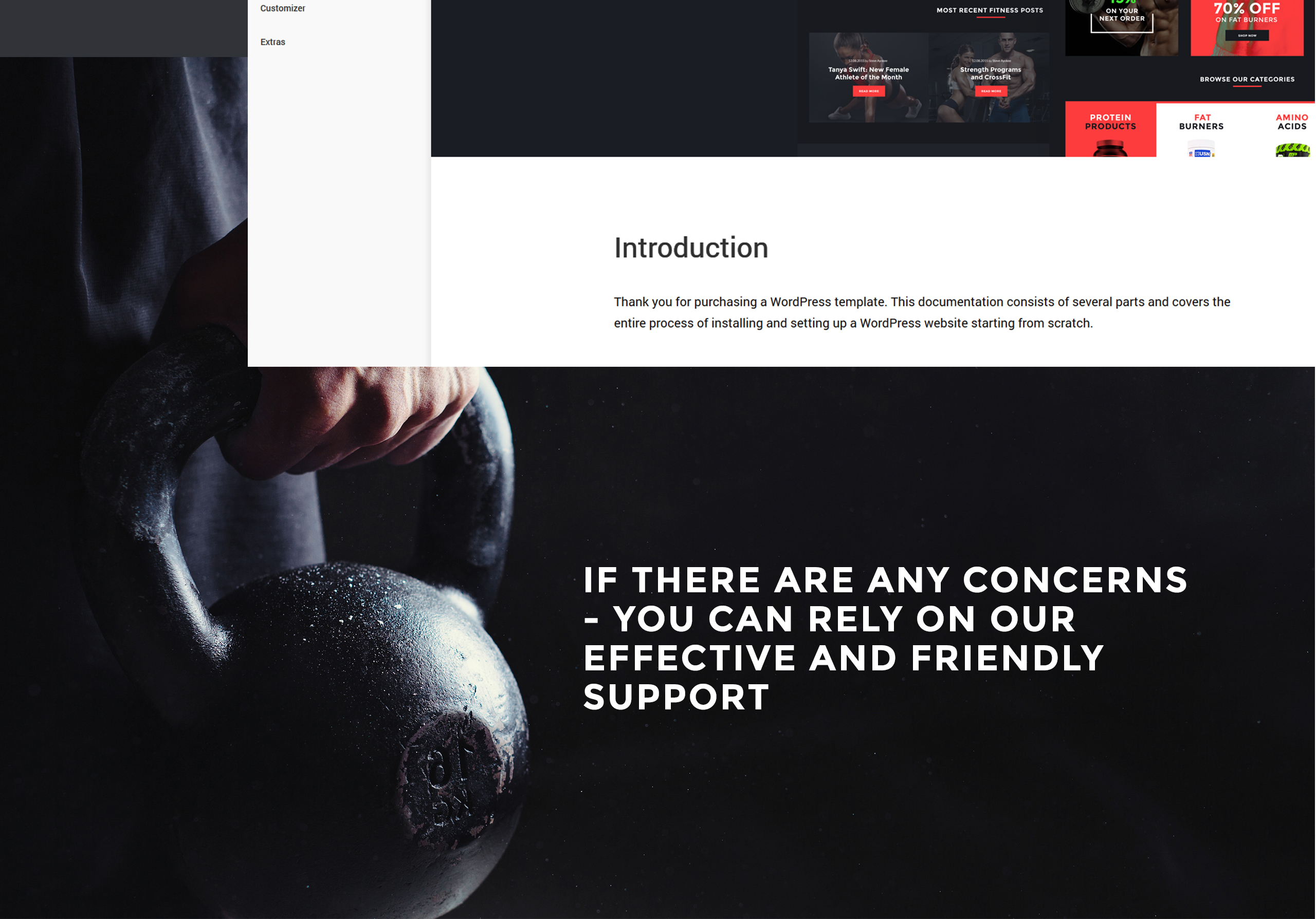 тема спортивного питания prestashop