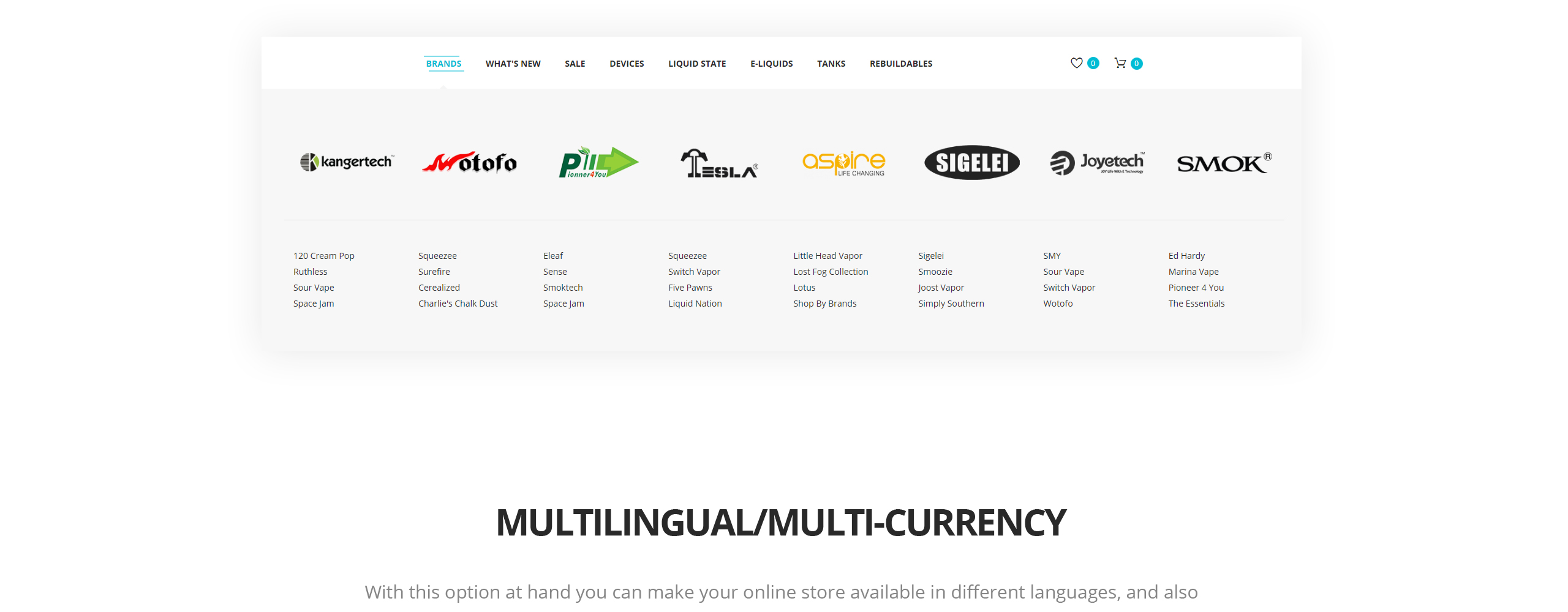табак отзывчивый шаблон opencart