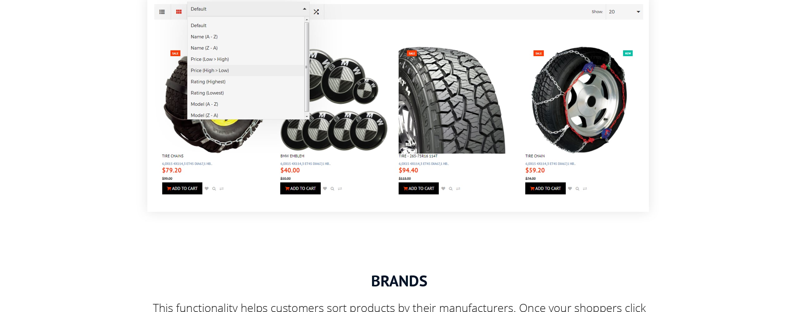 адаптивный шаблон opencart wheels &amp; tires responsive