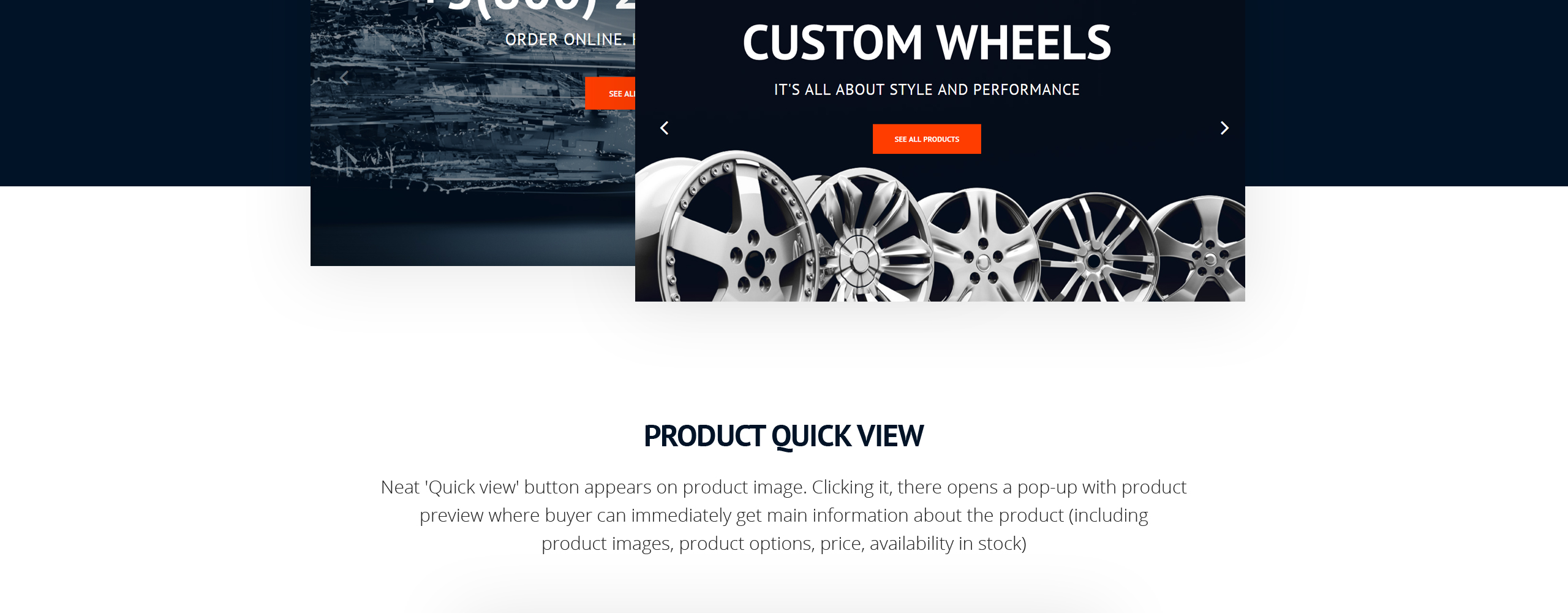 адаптивный шаблон opencart wheels &amp; tires responsive