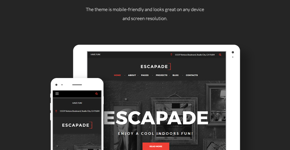 escape room отзывчивая тема wordpress