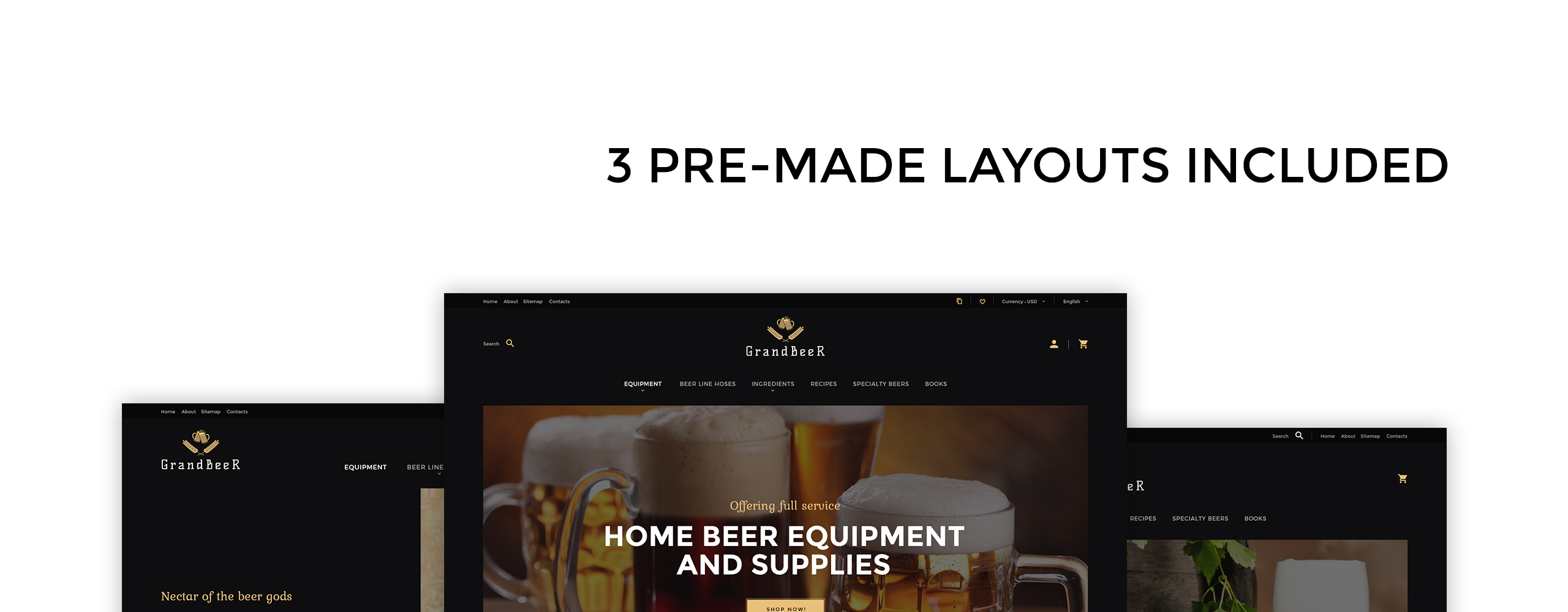 тема grandbeer prestashop