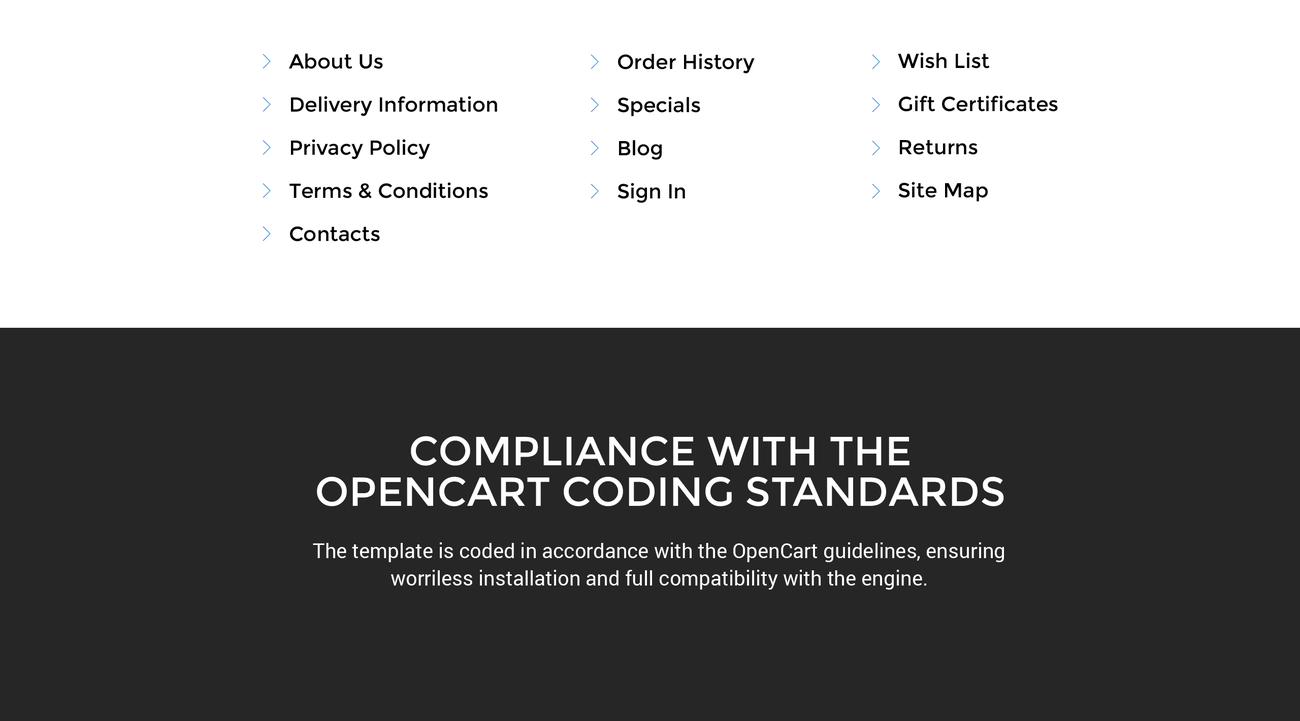 адаптивный шаблон opencart для освещения и электричества
