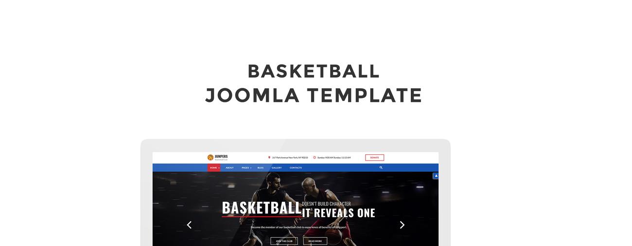 баскетбол отзывчивый шаблон joomla