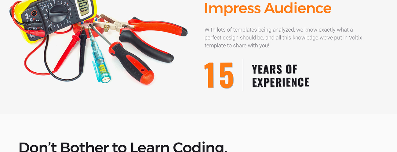 электрические услуги wordpress тема