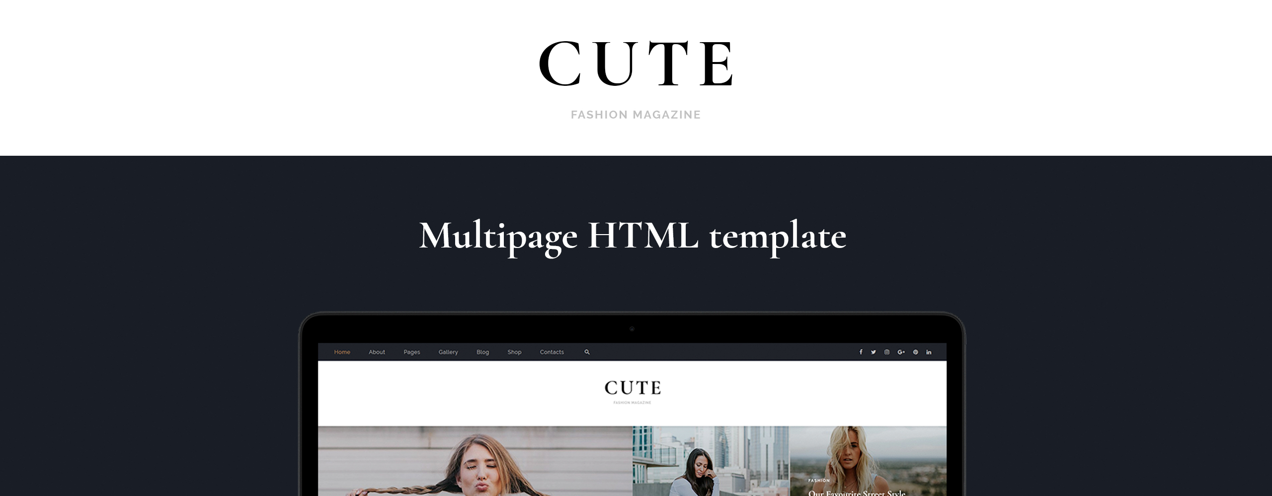 модный журнал многостраничный html5 шаблон сайта