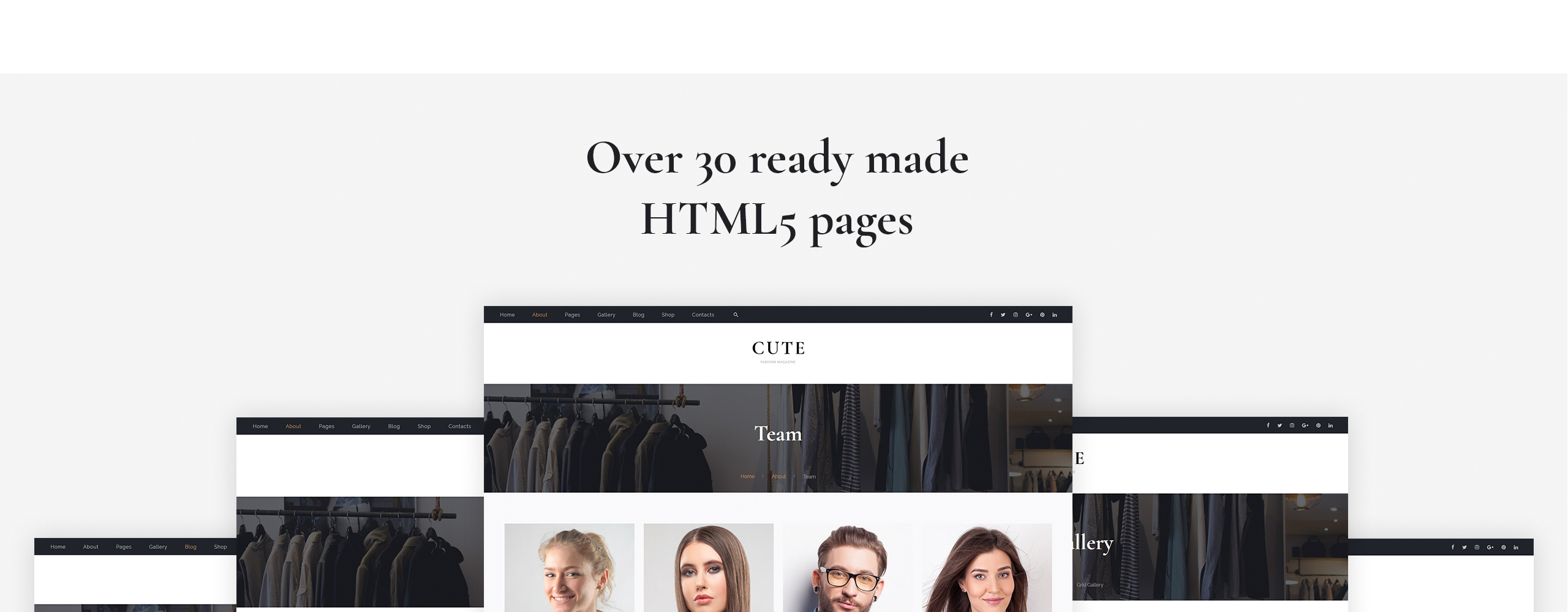 модный журнал многостраничный html5 шаблон сайта