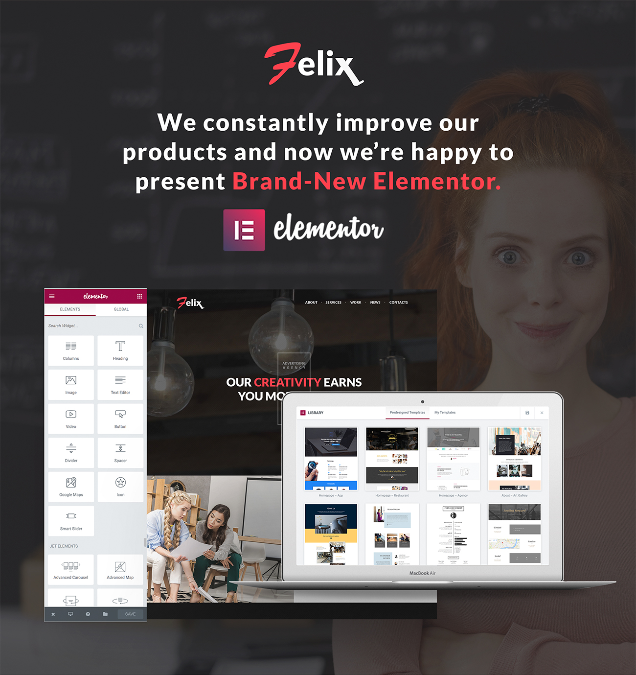 феликс рекламное агентство wordpress тема