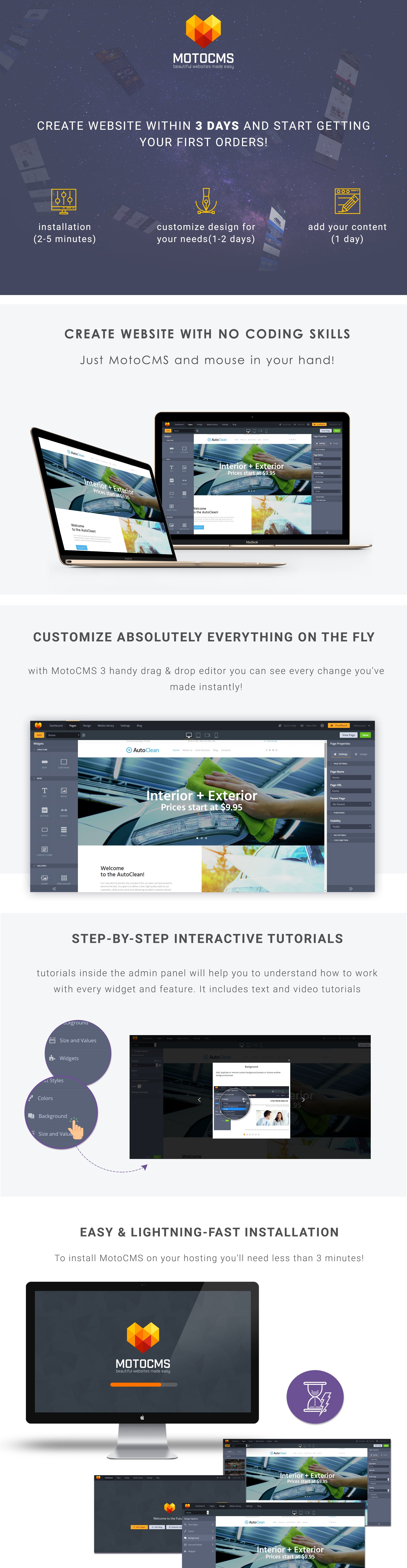 автомойка moto cms 3 шаблон