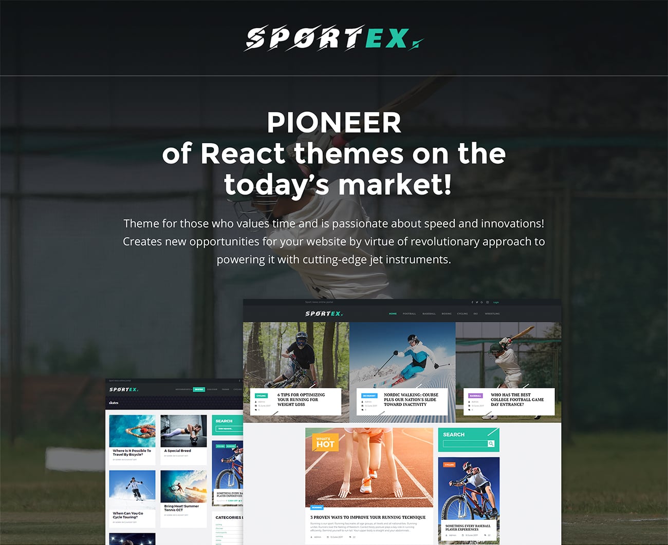 спортивные новости отзывчивая тема wordpress