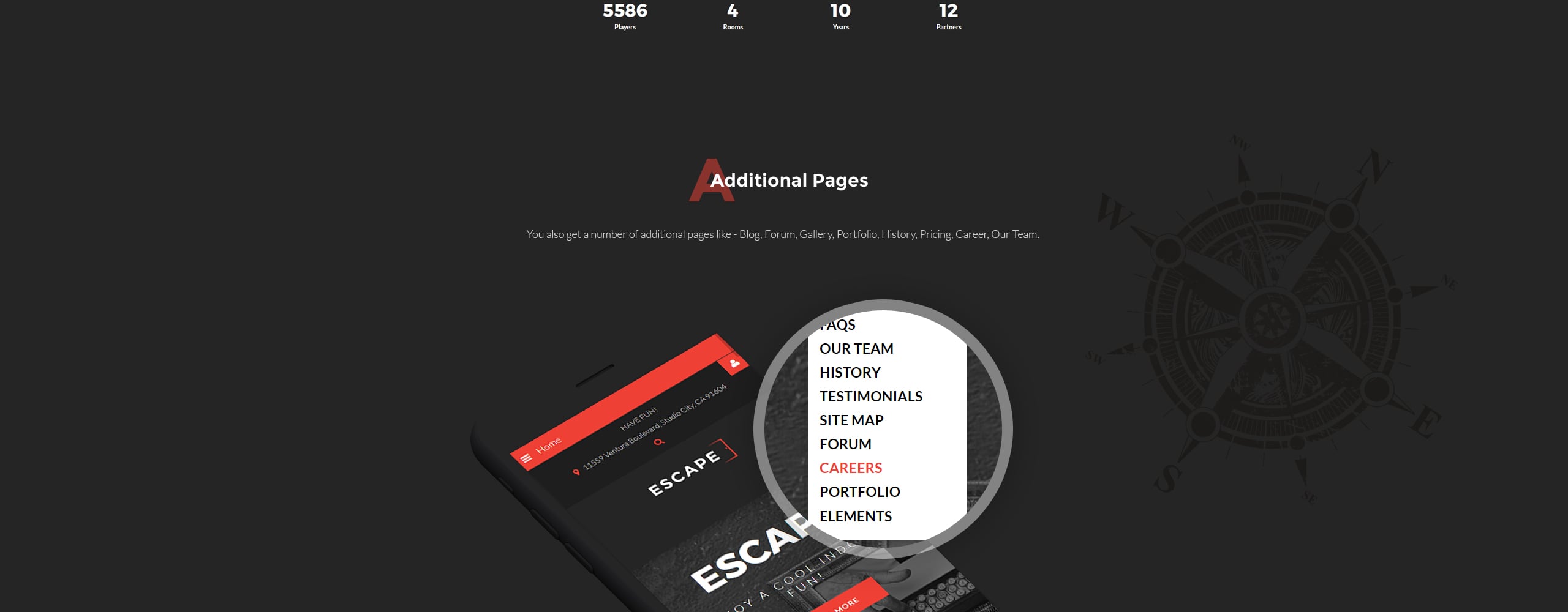 шаблон escape room joomla