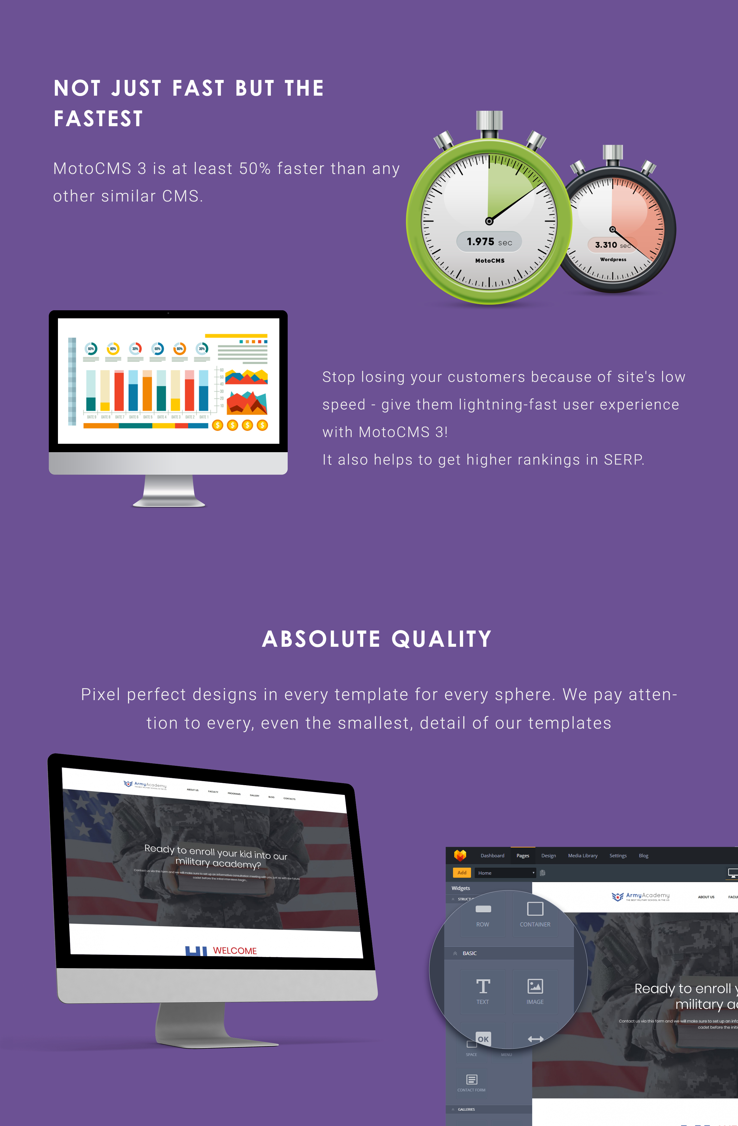 шаблон military academy moto cms 3